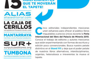 PODER PETATE: ¡5 editoriales independientes que te moverán el tapete!